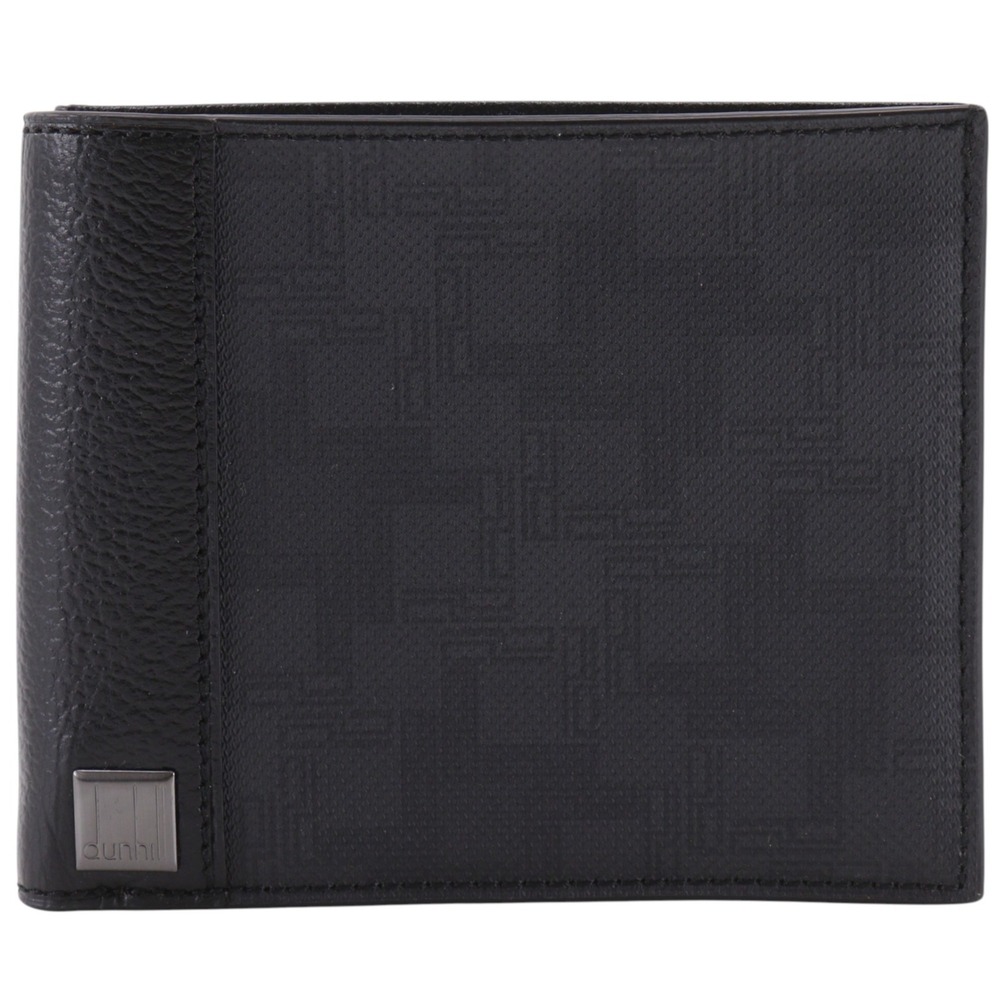 Dunhill D-eight Bi-fold Leather Wallet, Black, Men's